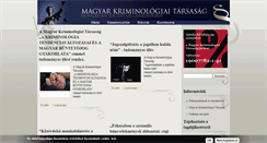 Desktop Screenshot of kriminologia.hu