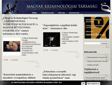 Tablet Screenshot of kriminologia.hu